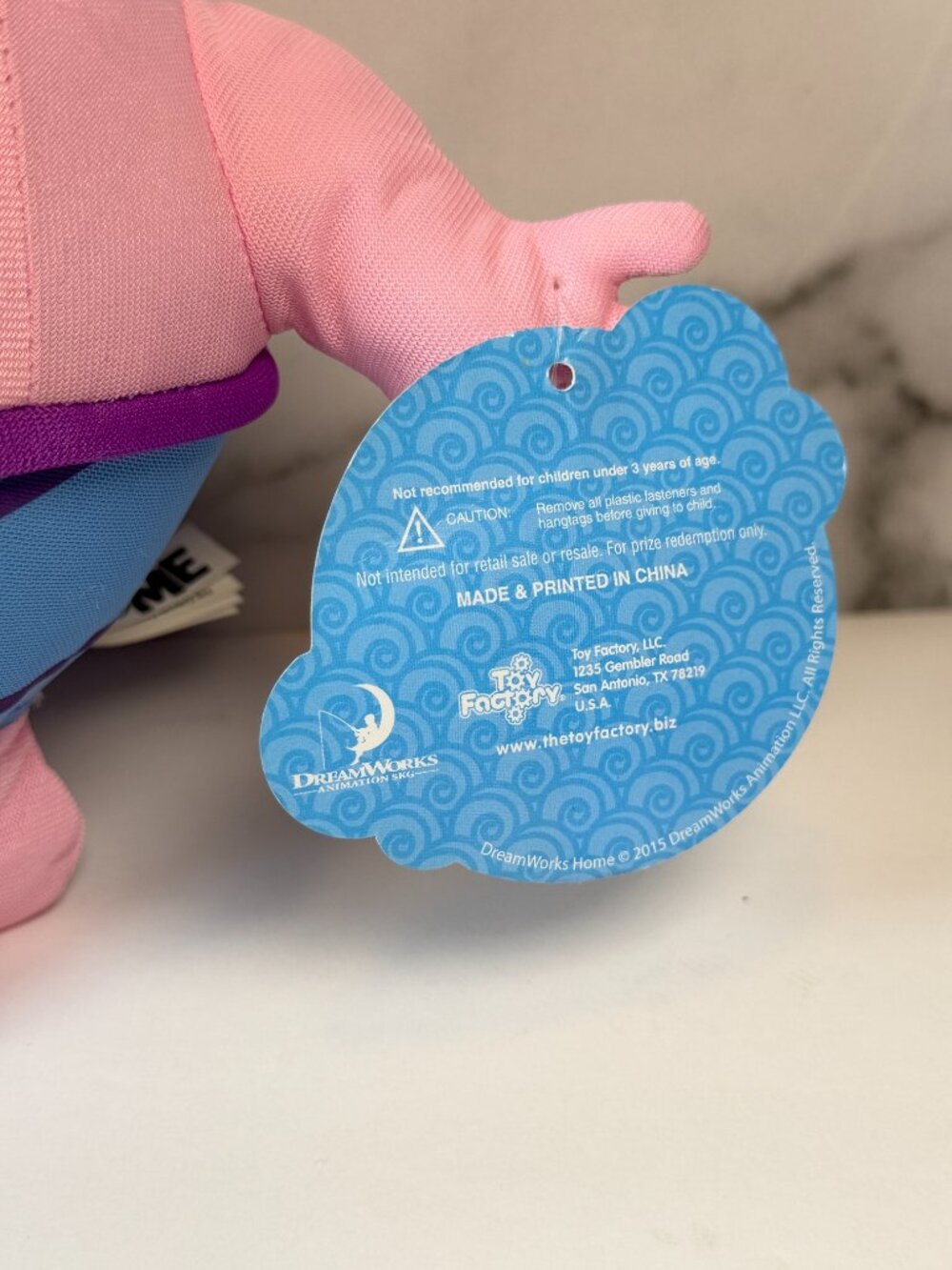DreamWorks Home Oh Pink Boov Plush 8” Toy Factory 2015 With Original Tag - Picture 4 of 9